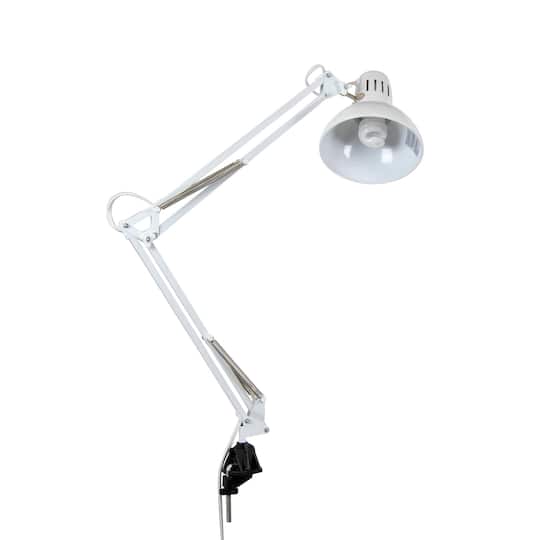 White Metal Swing Arm Clamp Lamp Michaels, Arm Clamp Table Lamp